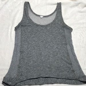 2/$10! Ellie sweater tank with open netting in back